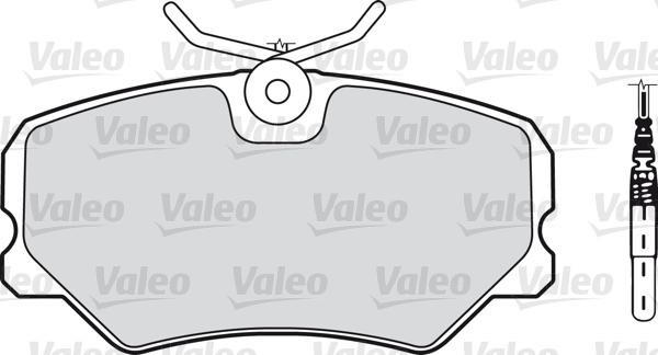VALEO klocki hamulcowe z nrs 598179 598179