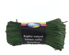 MAILDOR  Rafia naturalna 50 g ciemnozielona   - MAILDOR