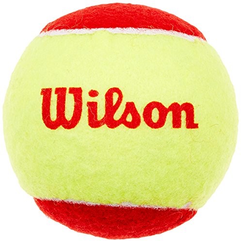 Wilson Starter Easy zestaw 12 piłek tenisowych dla dzieci, kolor: czerwono-żółty 0883813357789