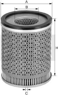 MANN Filtr oleju -FILTER H 1366 x