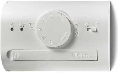 Finder Termostat elektroniczny RAL7016, nastawy pokrętłem, dzień/noc, lato/zima
