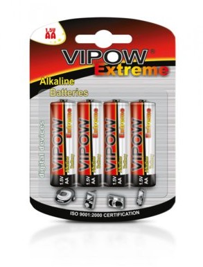 Vipow Baterie alkaliczne EXTREME LR06 4szt./bl BAT0097B