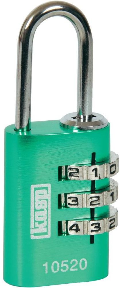 Kasp Kłódka K10520GRED z kłódką z szyfrem 20 mm Zielony