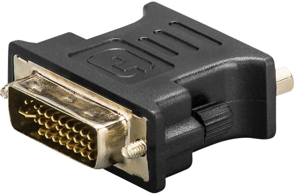 goobay Przejściówka adapter DVI VGA 69937 [1x Złącze męskie DVI 24+5-pin 1x Złącze żeńskie VGA ] Wykonanie złącza proste
