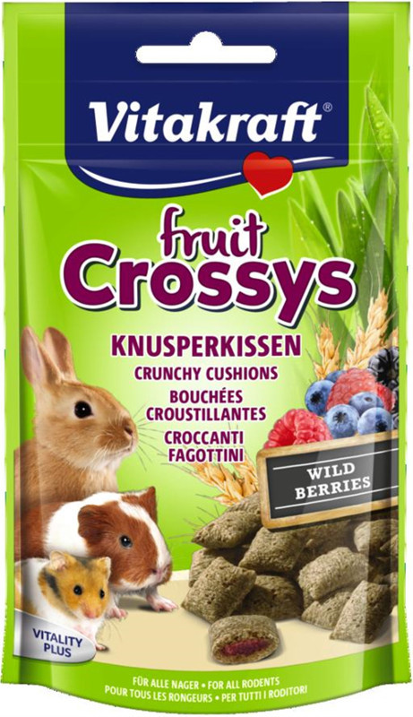 Vitakraft Crossys Przysmak z owocami leśnymi dla świnki morskiej 50g