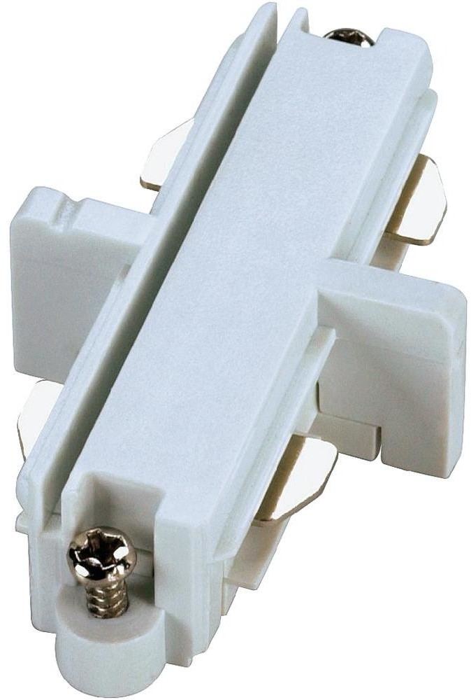 SLV Złącze proste do szyn halogenowych 230 V/50 Hz 4 x 34 x 18 mm białe