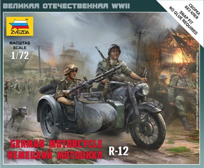 Zvezda German Motorcycle R-12