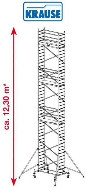 Krause Rusztowanie jezdne, aluminiowe ProTec 12.30m robocza