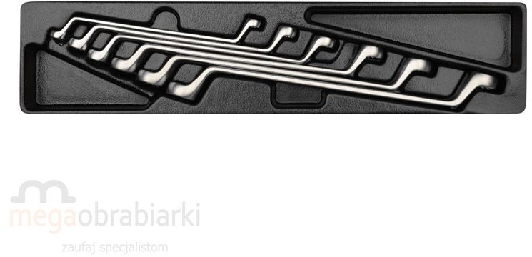 KING TONY Zestaw kluczy oczkowych odgiętych 9-1716MR