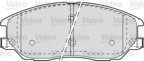 VALEO klocki hamulcowe 598871 598871