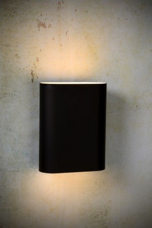 Lucide OVALIS 12219/02/30 BLACK lampa ścienna/kinkiet
