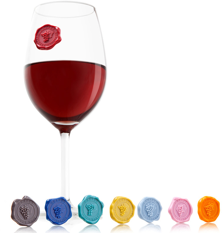 Vacu Vin Classic Grapes znaczniki do szklanek i kieliszków, 8 szt (1886461)