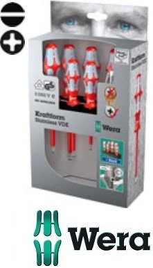 Wera wkrętaki (śrubokręty) izolowane nierdzewne Kraftform Stainless VDE 7cz. +wi (5022728001)