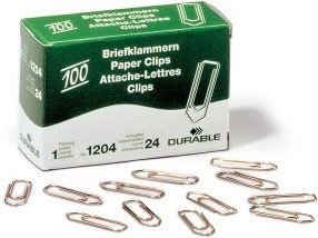 DURABLE Spinacze orkągłe 26 mm, miedziowane, 100 szt.