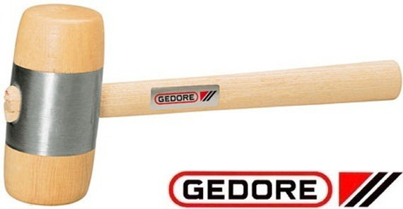 Gedore młotek drewniany z owalnym trzonkiem jesionowym 229 (8601230, 8601310, 8605060)