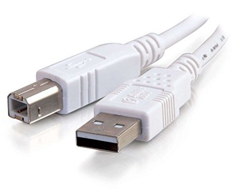 CABLESTOGO Cables To Go 81560 przewód (USB 2.0, typ A na typ-B, 1 m) Biały 81560