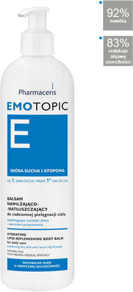 Pharmaceris E BALSAM NAWILŻAJˇCO-NATŁUSZCZAJˇCY DO CODZIENNEJ PIELĘGNACJI CIAŁA