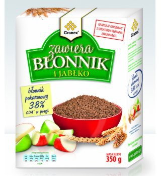 Granex PŁATKI ZAWIERA BŁONNIK I JABŁKO 350G