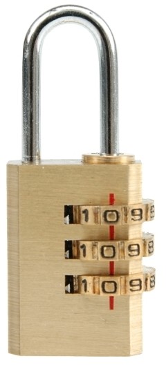 Kłódka szyfrowa mosiądz