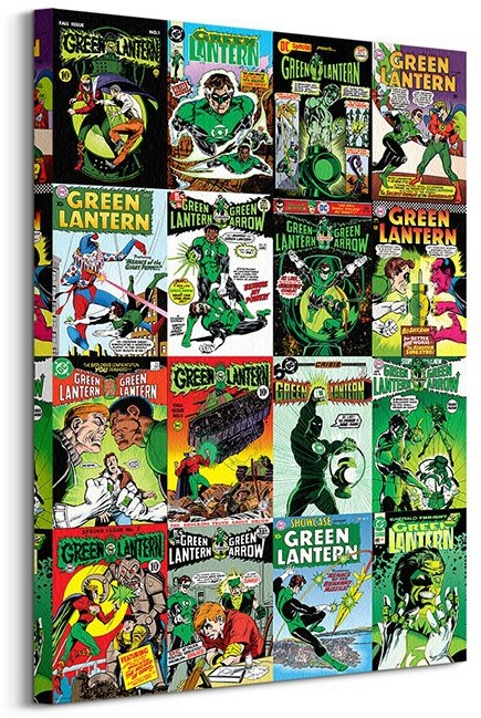 Pyramid Posters DC Comics Green Lantern (Kolaż okładek) - Obraz na płótnie WDC99448