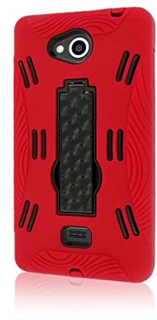 LG Mpero Impact XL Series Kickstand Case etui futerał na telefon komórkowy for Spirit ms870 Red