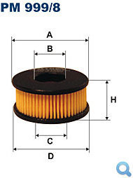 Filtron PM 999/8 FILTR POWIETRZA Wkład filtra do samochodowych instalacji gazowyc