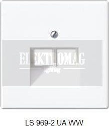 Jung LS 990 Biały Pokrwya gniazda UAE x2 LS969-2UAWW