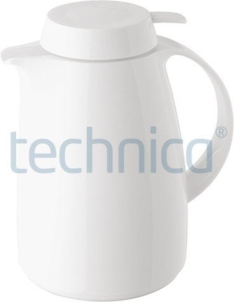 Helios Termos z tworzywa, z pokrywką 1 l, biały | , Servitherm HELIOS-7204-001