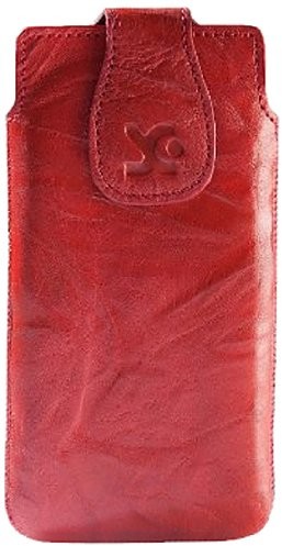 HTC Suncase Ledertasche für das One Mini wash rot