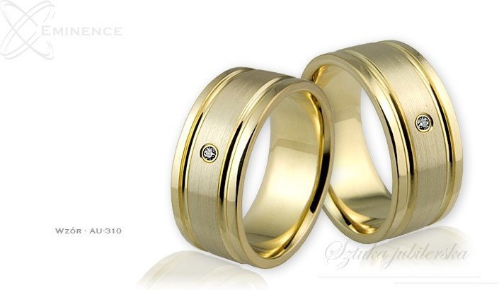 Eminence Obrączki ślubne - wzór Au-310