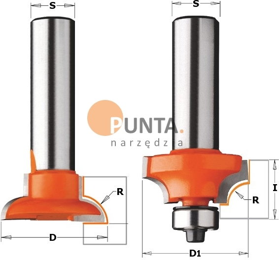 CMT FREZY ZAOKRĄGLAJACE OVOLO 955.302.11