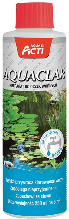 Aquael Preparat Acti Aquaclar Preparat do klarowania wody w stawie 250ml