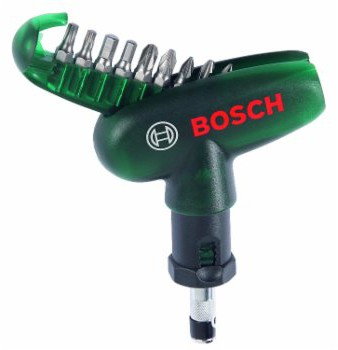 Bosch Zielony ZESTAW BITÓW KORKOCIĄG 10 CZĘŚCI