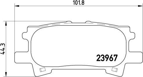 BREMBO Zestaw klocków hamulcowych, hamulce tarczowe P 83 068