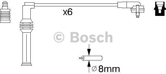 Bosch Zestaw przewodów zapłonowych 0 986 356 870
