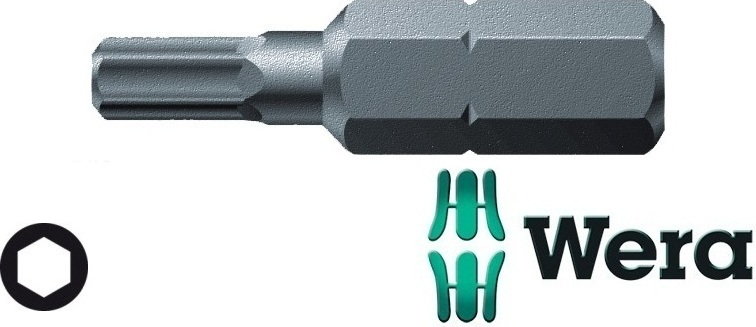 Zdjęcia - Klucz Wera Bit ciagliwo-twardy 1/4" DIN3126C6,3do srub z lbem z gniazdem 6-katnym 1,5 