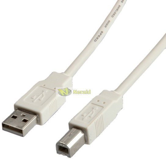 Value Kabel USB AM - BM 4.5 m biały 11.99.8841