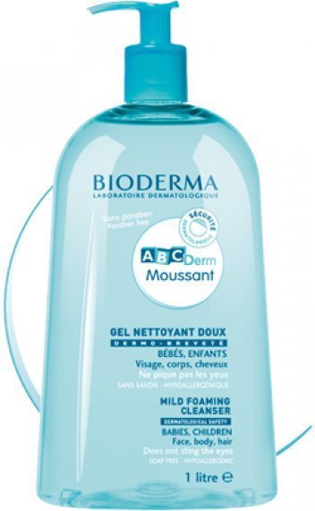 Bioderma Moussant łagodny żel myjący do włosów i ciała  dla dzieci 200ml