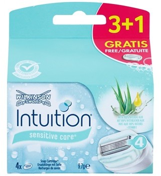 Wilkinson Sword Intuition Sensitive zapasowe ostrza With 100% Natural Aloe + Vitamin E 3 + 1 Ks