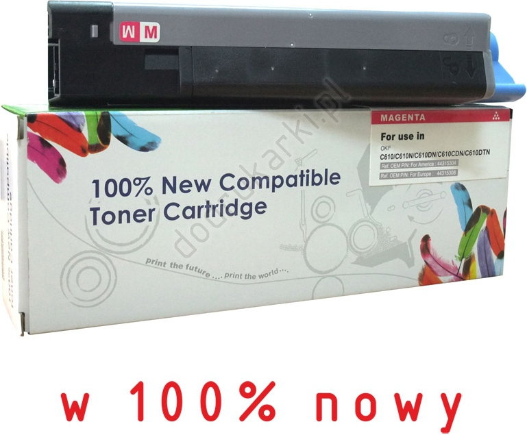 OKI General Plastic Industrial Toner purpurowy do C610 - zamiennik 44315306 [6k]