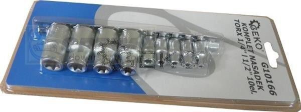 Geko Komplet nasadek torx 1/4&1/2