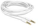 Delock Kabel Audio 3.5mm męski/męski 4-pin biały 5.0m 83443
