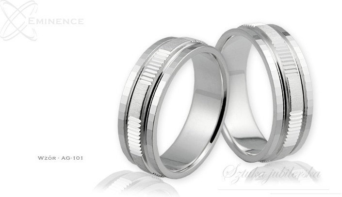 Eminence Obrączki srebrne - wzór Ag-101