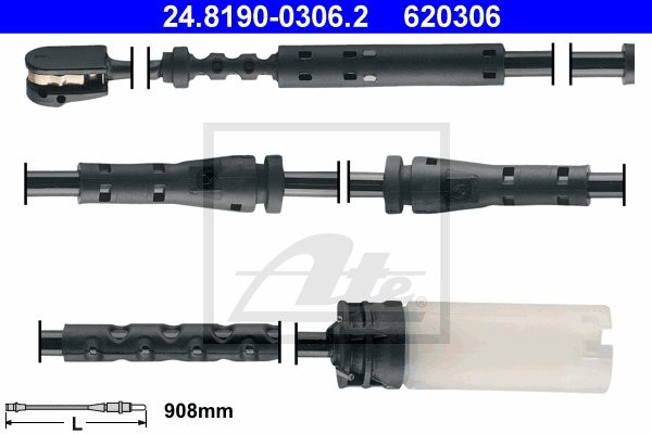 ATE CZUJNIK KLOCKÓW HAM  24.8190-0306.2 MINI COUNTRYMAN R60 COOPER ALL4 14-