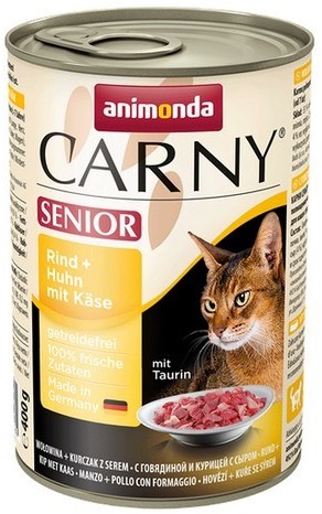 Animonda Carny Senior Wołowina + Kurczak + Ser Puszka 400G