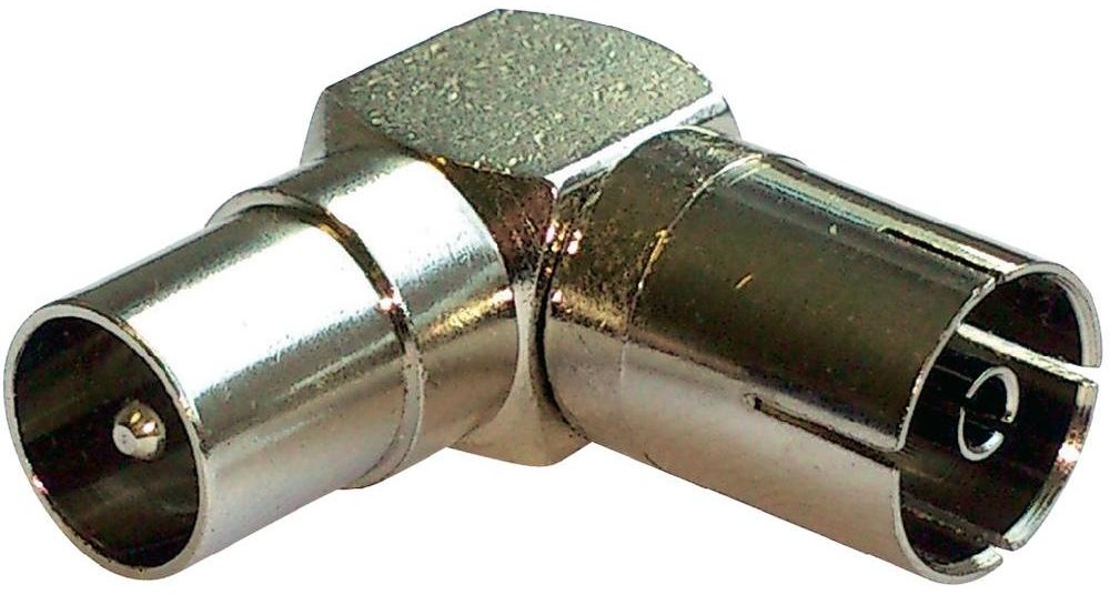 Renkforce Wtykany Renkforce Antena złącze męskie antenowe 75 złącze żeńskie antenowe 75 srebrny