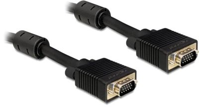 Delock Kabel do monitora SVGA D-sub męskie - męskie, ferryt, ekran10 m czarny 82560
