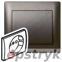 Legrand SISTENA LIFE Plakietka CHOCO gniazda 2P+Z SCHUKO 771220