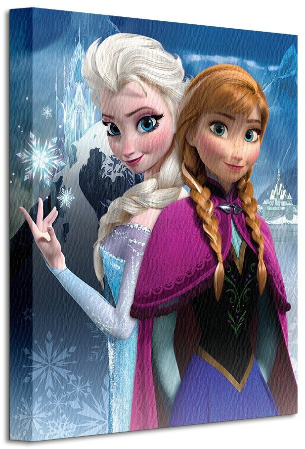 Фото - Картина Pyramid Frozen Anna and Elsa - obraz na płótnie 