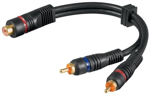 Wentronic 0.2 m 2 X wtyczka cinch na 1 X cinch Kupplung 1 szt. 4040849503757
